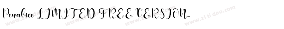 Penabico LIMITED FREE VERSION字体转换